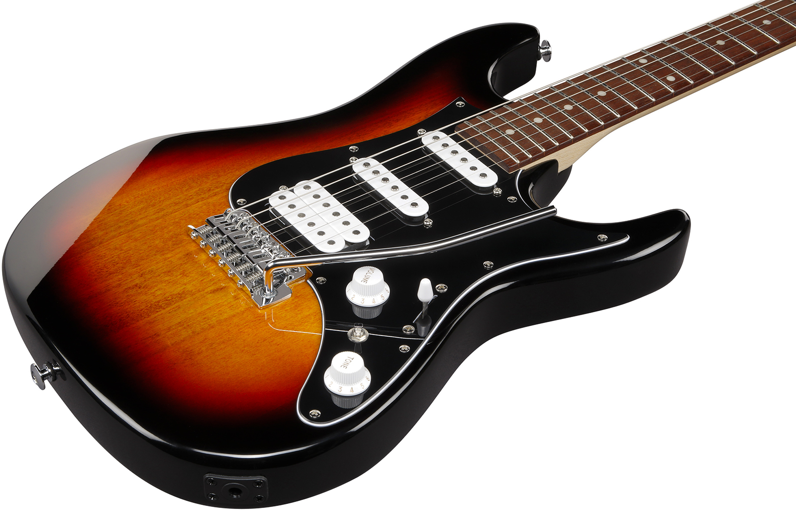 Ibanez Azes40b Tsn Standard Hss Trem Jat - Three Tone Sunburst - Guitare Électrique Forme Str - Variation 2