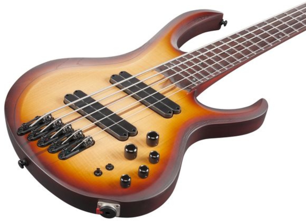 Ibanez Btb705lm Nnf Workshop 5c Multiscale Active Rw - Natural Browned Burst Flat - Basse Électrique Solid Body - Variation 2