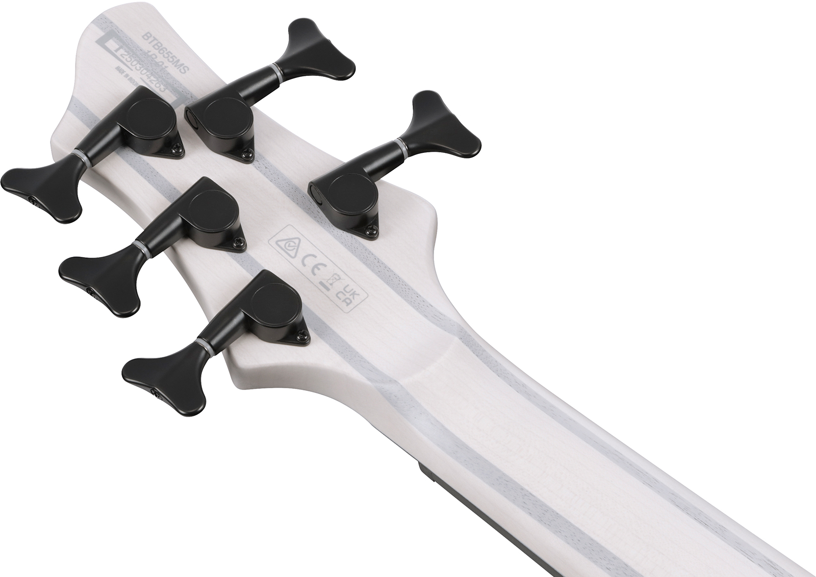 Ibanez Btb865ms Twf Workshop 5c Multiscale Active Pp - Transparent White Flat - Basse Électrique Solid Body - Variation 5