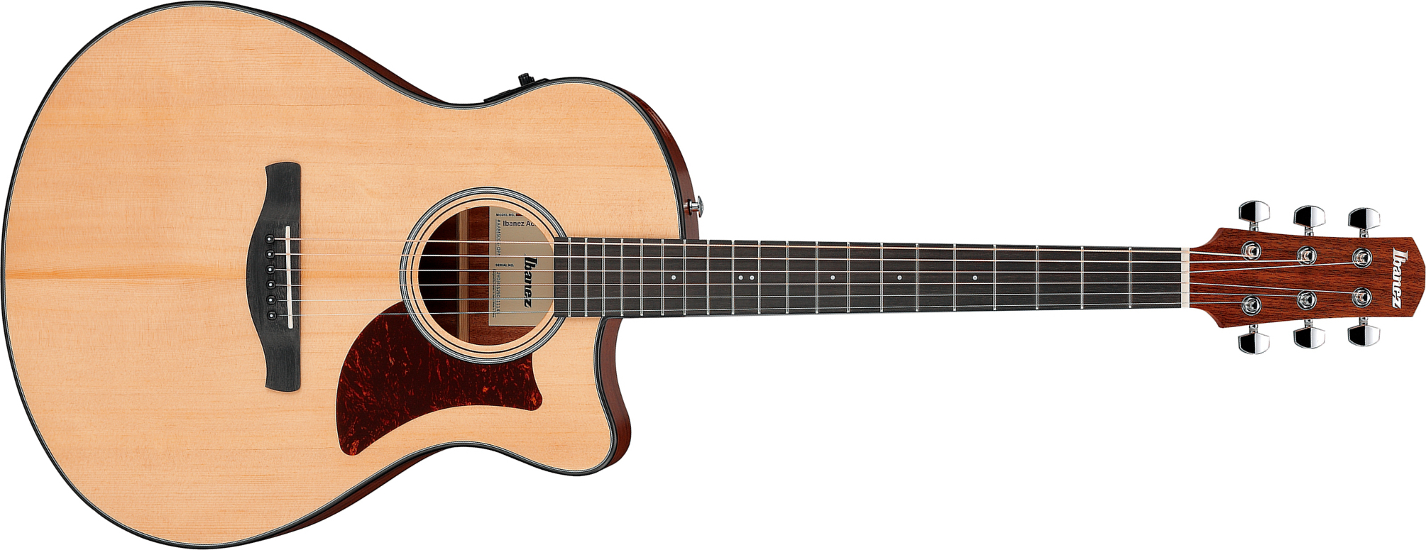 Ibanez Aam50ce Opn Auditorium Cw Epicea Sapele Pur - Open Pore Natural - Guitare Folk - Main picture
