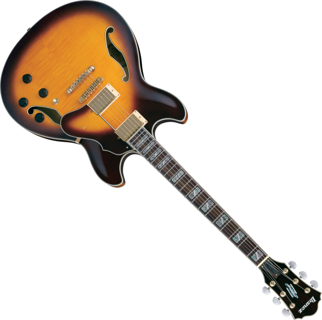 Ibanez As103 Vb Artcore Vintage Burst - Guitare Électrique 1/2 Caisse - Main picture
