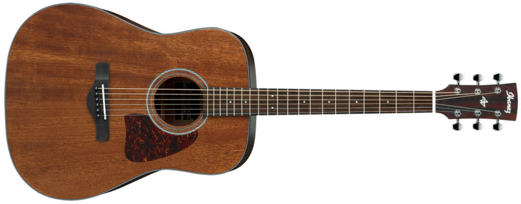 Ibanez Aw54 Opn Artwood Dreadnougth Tout Acajou Rw - Open Pore Natural - Guitare Acoustique - Main picture