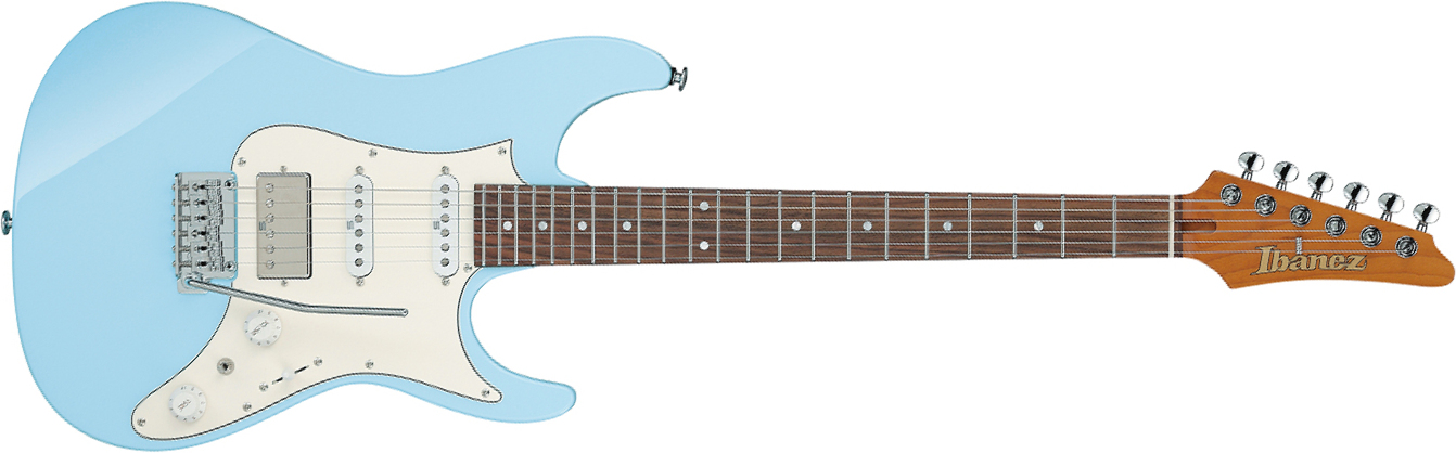Ibanez Az2204nw Sfb Prestige Jap Hss Seymour Duncan Trem Rw - Seafoam Blue - Guitare Électrique Forme Str - Main picture