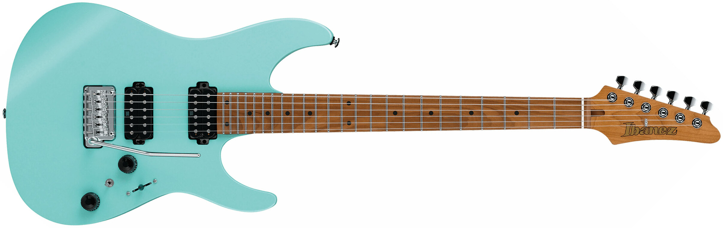 Ibanez Az242 Sfm Premium Hh Trem Mn +housse - Sea Foam Green Matte - Guitare Électrique Forme Str - Main picture