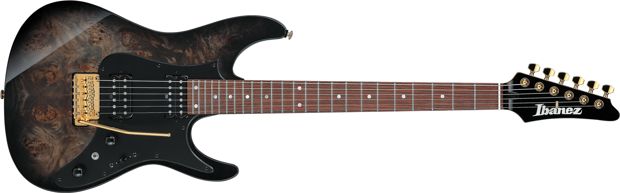 Ibanez Az41p1pb Tgb Premium 2h Seymour Duncan Trem Rw - Transparent Gray Burst - Guitare Électrique Forme Str - Main picture
