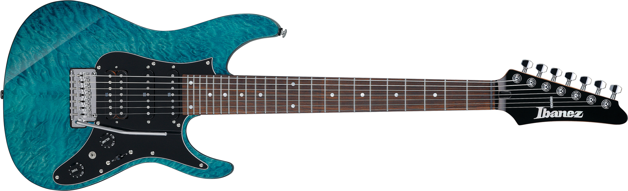 Ibanez Az447p1qm Cob Premium Hss Seymour Duncan Trem Rw - Cosmic Blue - Guitare Électrique Forme Str - Main picture