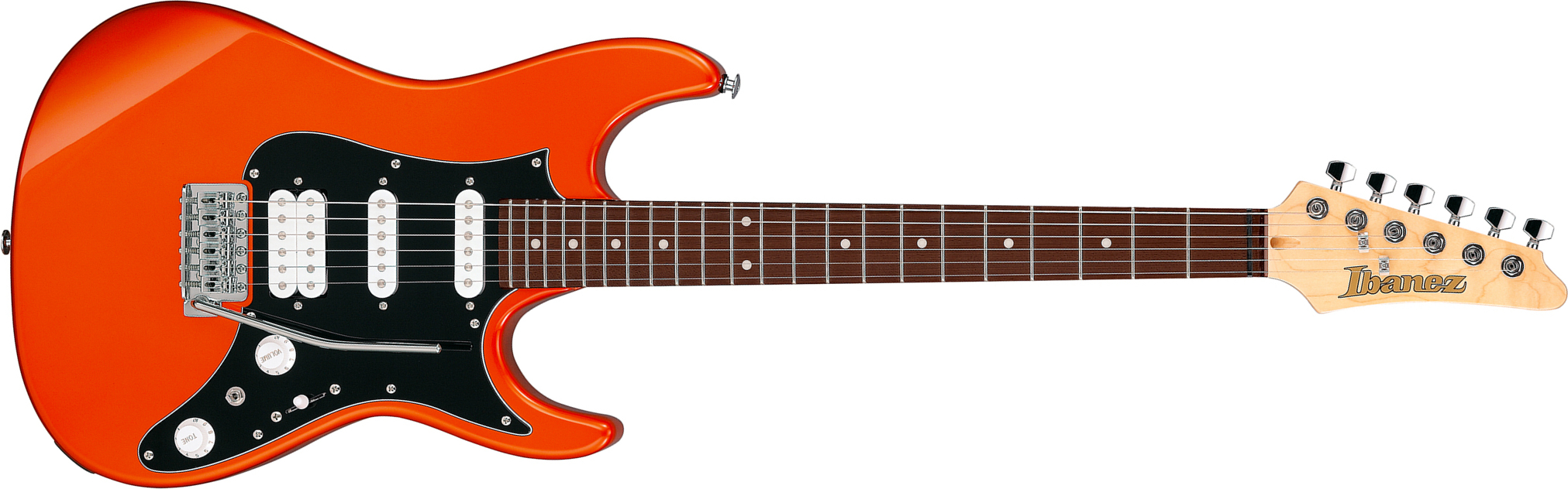 Ibanez Azes40b Rom Standard Hss Trem Jat - Roadster Orange Metallic - Guitare Électrique Forme Str - Main picture