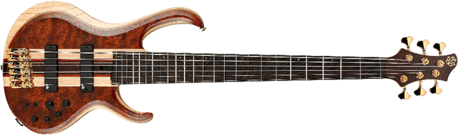 Ibanez Btb1836 Ndl Standard 6c Active Aguilar Pp - Natural Shadow Low Gloss - Basse Électrique Solid Body - Main picture