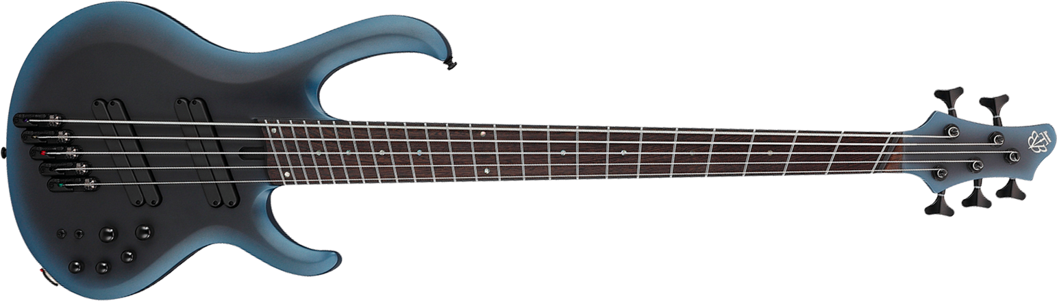 Ibanez Btb605ms Mam Workshop 5c Multiscale Active Pp - Midnight Arctic Ocean Matte - Basse Électrique Solid Body - Main picture