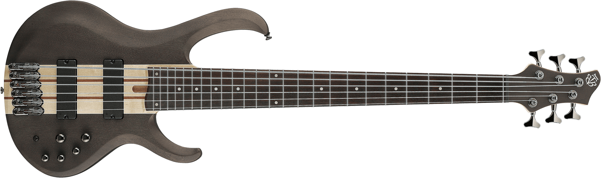 Ibanez Btb606 Tgf Workshop Standard Active Eb - Transparent Grey Flat - Basse Électrique Solid Body - Main picture