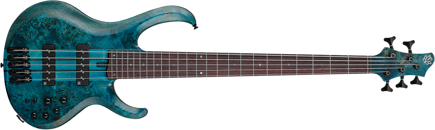 Ibanez Btb945 Col Standard 5c Active Eb - Cosmic Blue Low Gloss - Basse Électrique Solid Body - Main picture