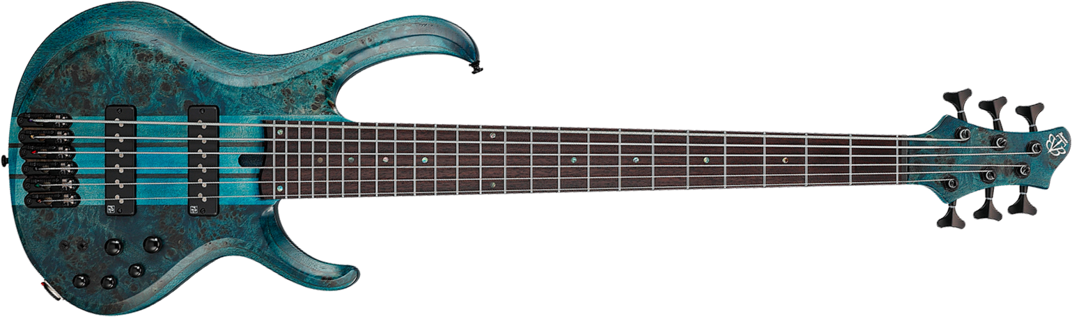 Ibanez Btb946 Col Standard 6c Active Eb - Cosmic Blue Low Gloss - Basse Électrique Solid Body - Main picture