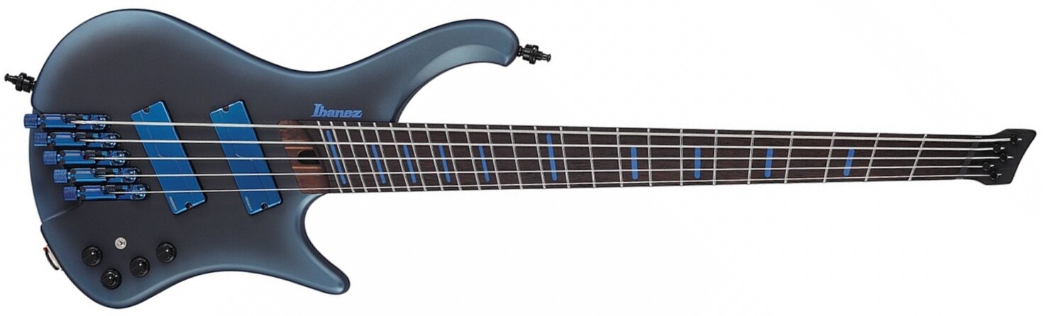 Ibanez Ehb5msbsp Del Workshop 5c Shsc Active Pp - Midnight Arctic Ocean Matte - Basse Électrique Voyage - Main picture