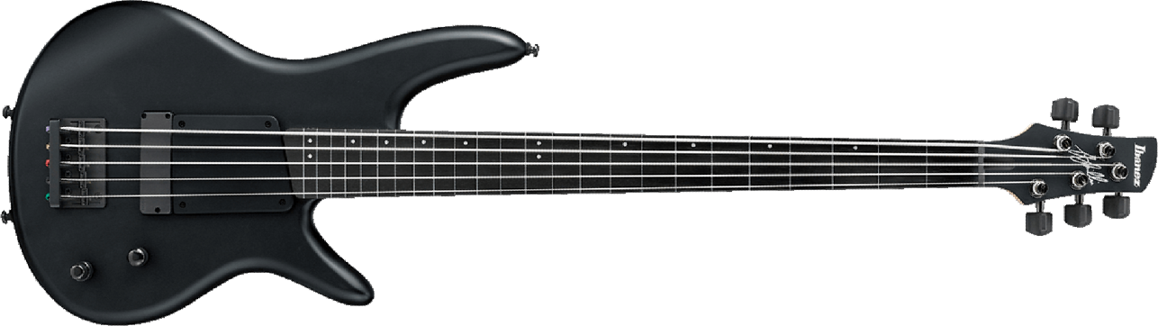 Ibanez Gary Willis Gwb35 Bkf Signature 5-cordes - Black Flat - Basse Électrique Solid Body - Main picture