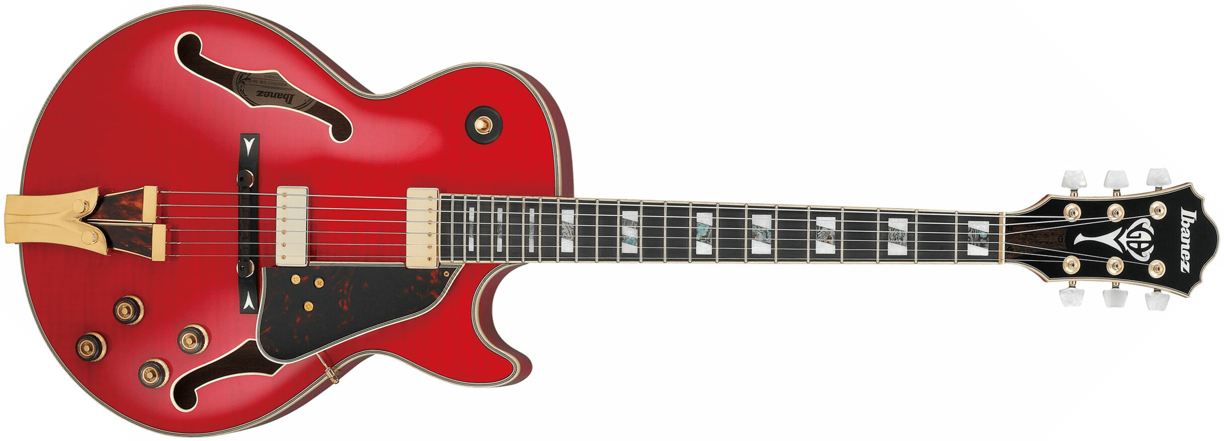 Ibanez George Benson Gb10sefm Srr Signature Hh Ht Eb - Sapphire Red - Guitare Électrique 3/4 Caisse & Jazz - Main picture