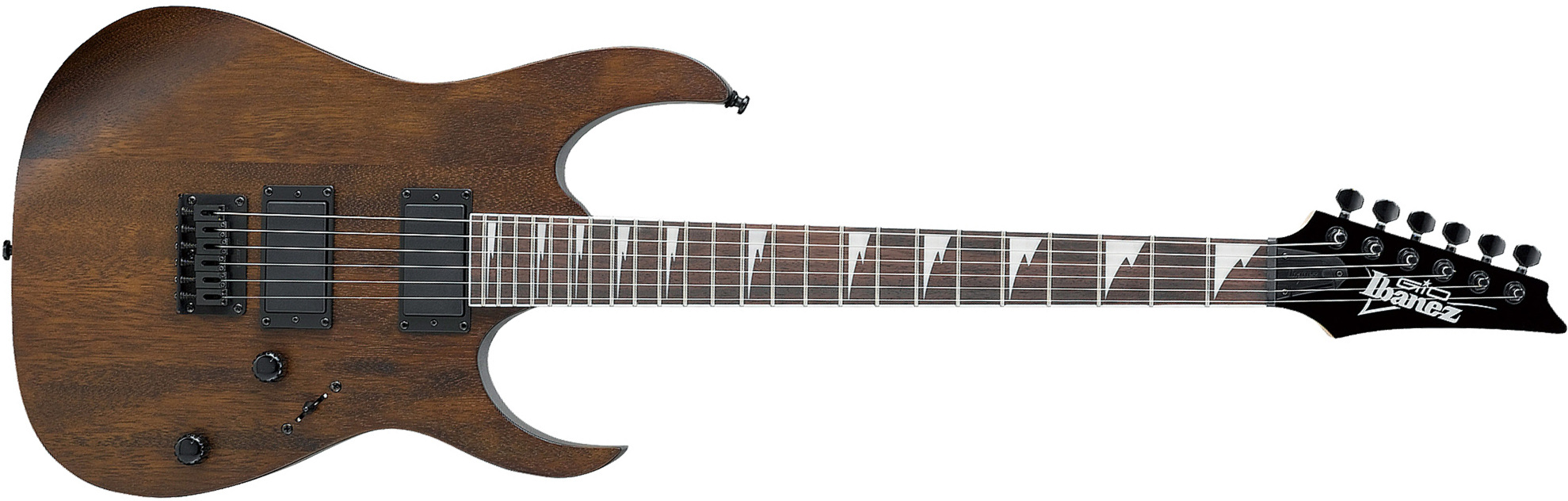 Ibanez Grg121dx Wnf Gio Hh Ht Pur - Walnut Flat - Guitare Électrique Forme Str - Main picture