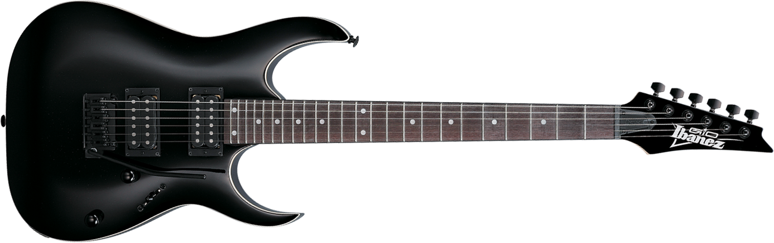 Ibanez Grga120 Bkn Gio 2h Trem Pur - Black Night - Guitare Électrique Forme Str - Main picture
