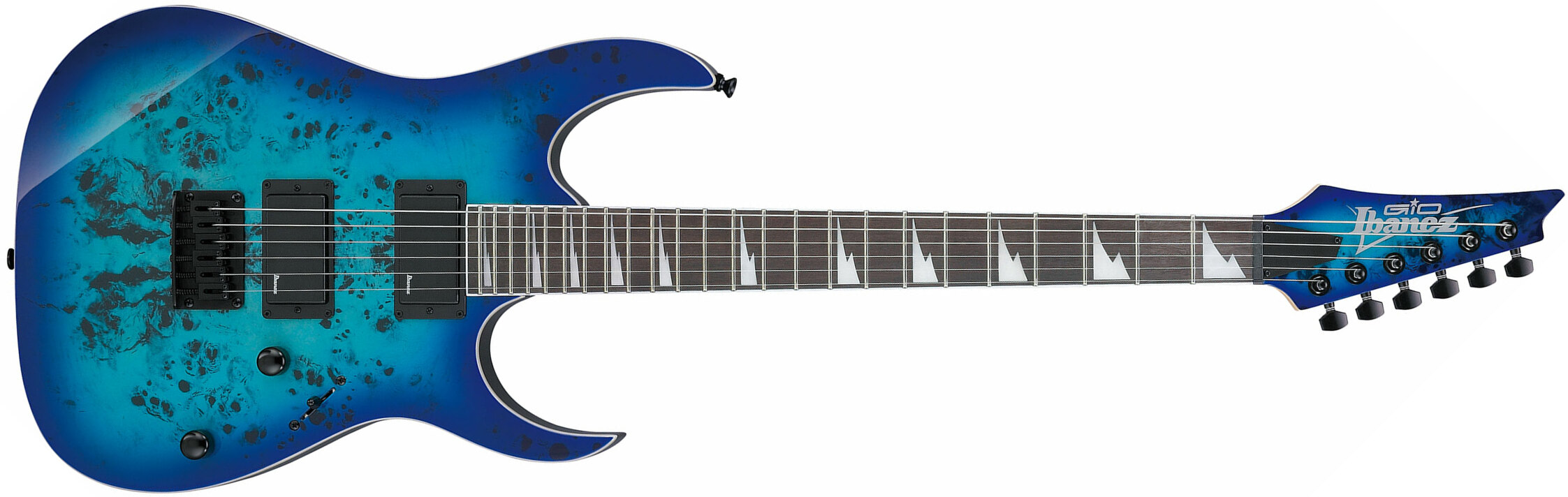 Ibanez Grgr221pa Aqb Gio 2h Ht Pur - Aqua Burst - Guitare Électrique Forme Str - Main picture
