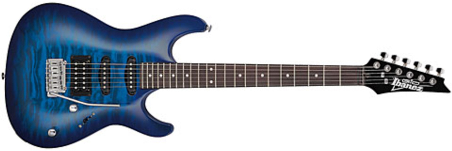 Ibanez Gsa60qa Tbb Gio Hss Trem Pur - Transparent Blue Burst - Guitare Électrique Forme Str - Main picture