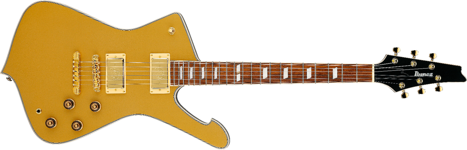 Ibanez Ic420 Gd Iceman 2h Ht Jat - Gold - Guitare Électrique RÉtro Rock - Main picture