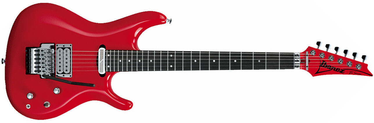 Ibanez Joe Satriani Js2480 Mcr Prestige Japon Signature Hh Sustainiac Fr Rw - Muscle Car Red - Guitare Électrique Forme Str - Main picture