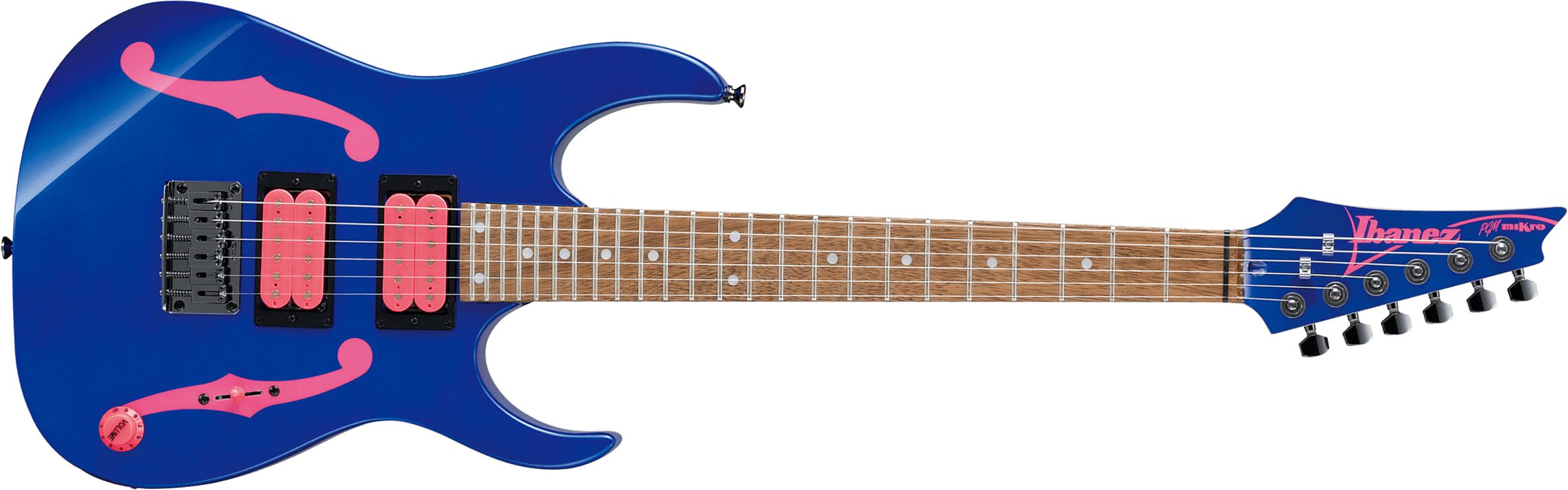 Ibanez Paul Gilbert Pgmm11 Jb Signature 3/4 Hh Ht Jat - Jewel Blue - Guitare Électrique Enfant - Main picture