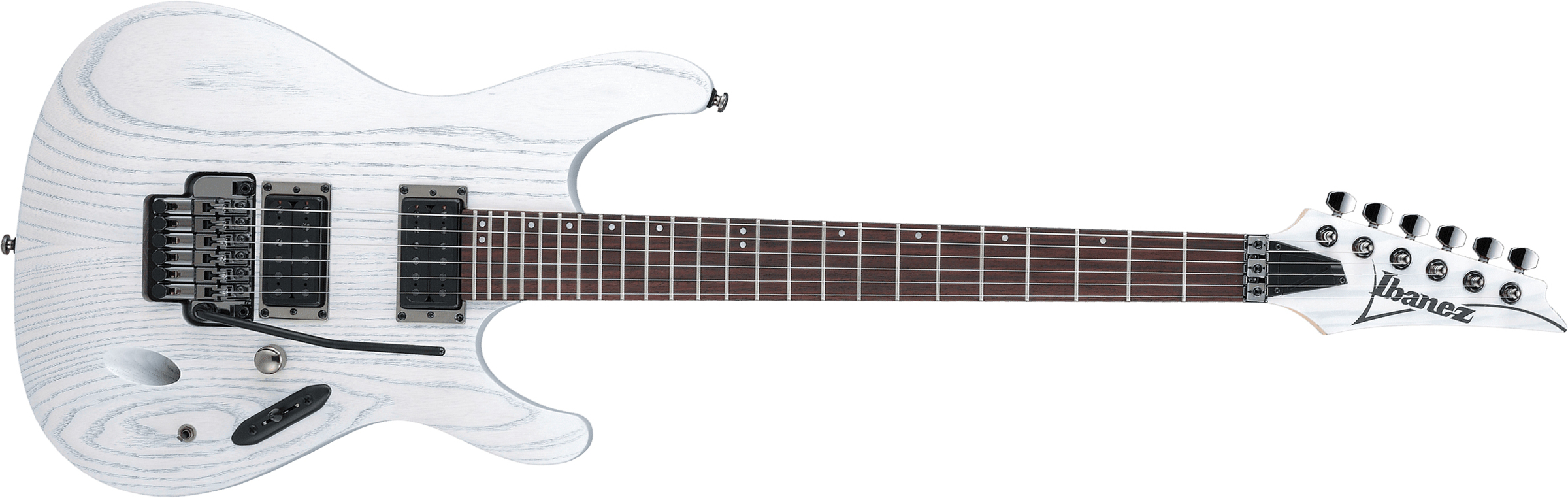 Ibanez Paul Waggoner Pwm20 Signature Hh Fr Rw - White Stain - Guitare Électrique Forme Str - Main picture