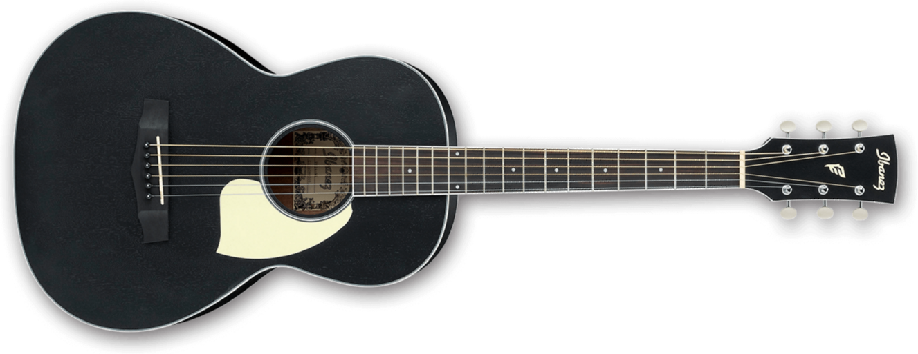 Ibanez Pn14 - Weathered Black Open Pore - Guitare Acoustique - Main picture
