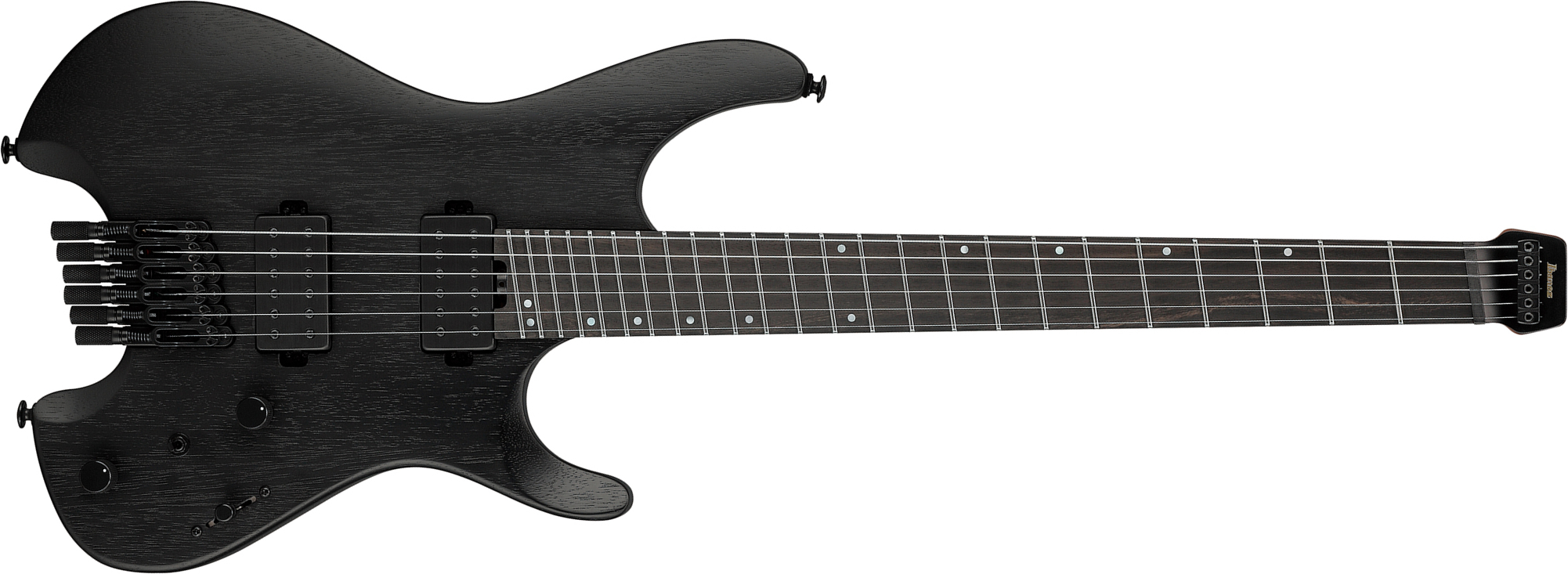 Ibanez Qx52b Wk Quest 2h Ht Eb - Weathered Black - Guitare Électrique Double Cut - Main picture