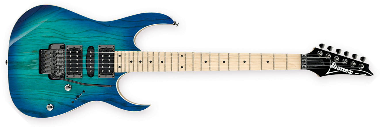 Ibanez Rg370ahmz Bmt Standard Hsh Fr Mn - Blue Moon Burst - Guitare Électrique Forme Str - Main picture