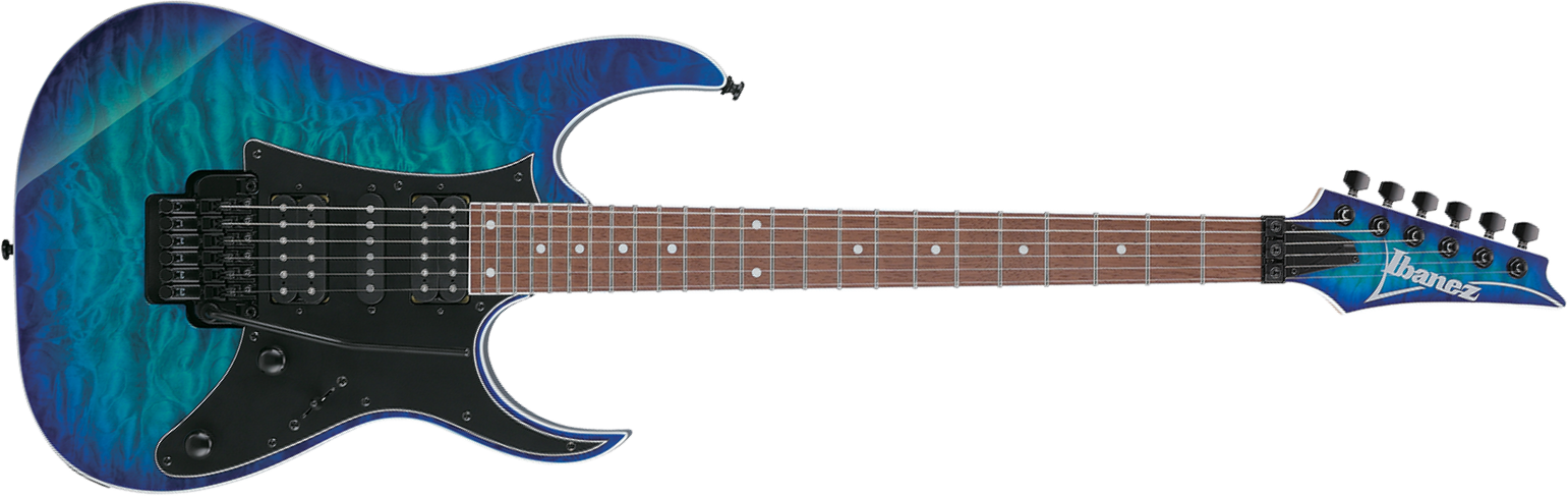 Ibanez Rg450qmb Spb Standard Hsh Trem Jat - Sapphire Blue - Guitare Électrique Forme Str - Main picture