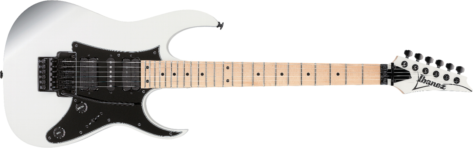 Ibanez Rg550 Whf Genesis Jap Hsh Fr Mn - White Flat - Guitare Électrique Forme Str - Main picture