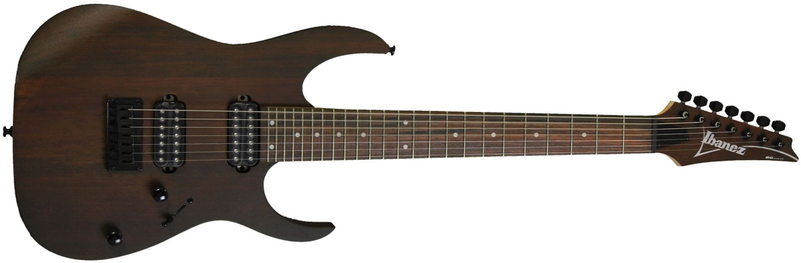 Ibanez Rg7421 Wnf Standard 7c 2h Ht - Walnut Flat - Guitare Électrique 7 Cordes - Main picture