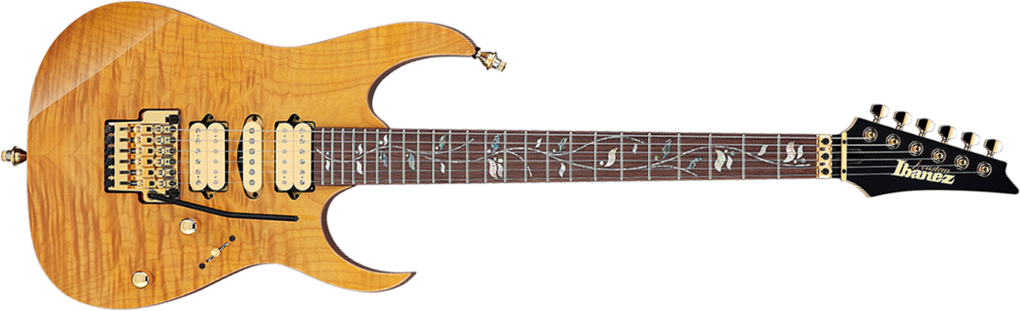 Ibanez Rg8570em Nt J.custom Jap Hsh Dimarzio Fr Rw - Natural - Guitare Électrique Forme Str - Main picture