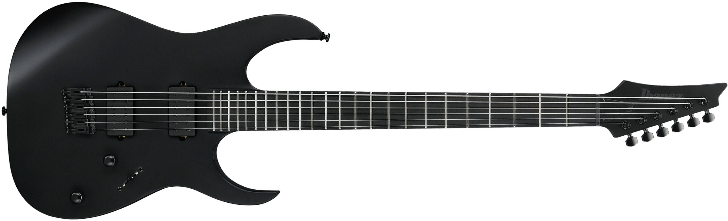 Ibanez Rgrtbb21 Bkf Baritone Iron Label 2h Dimarzio Ht Eb - Black Flat - Guitare Électrique Baryton - Main picture