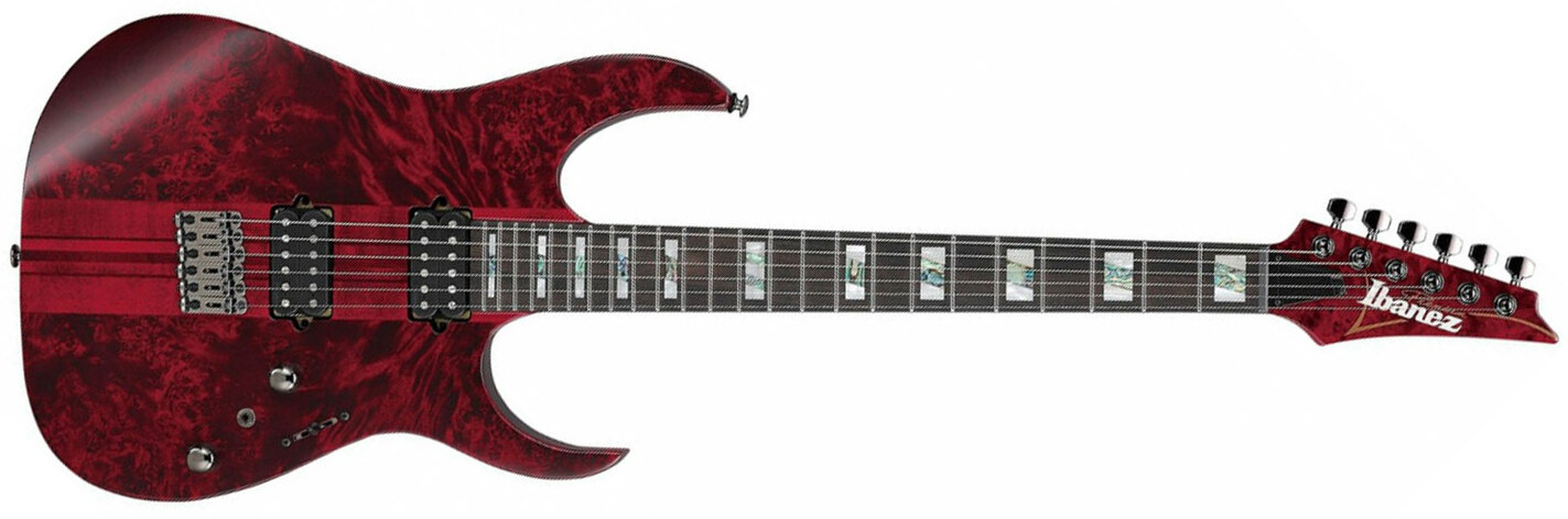 Ibanez Rgt1221pb Swl Premium 2h Dimarzio Ht Eb - Stained Wine Red Low Gloss - Guitare Électrique Forme Str - Main picture