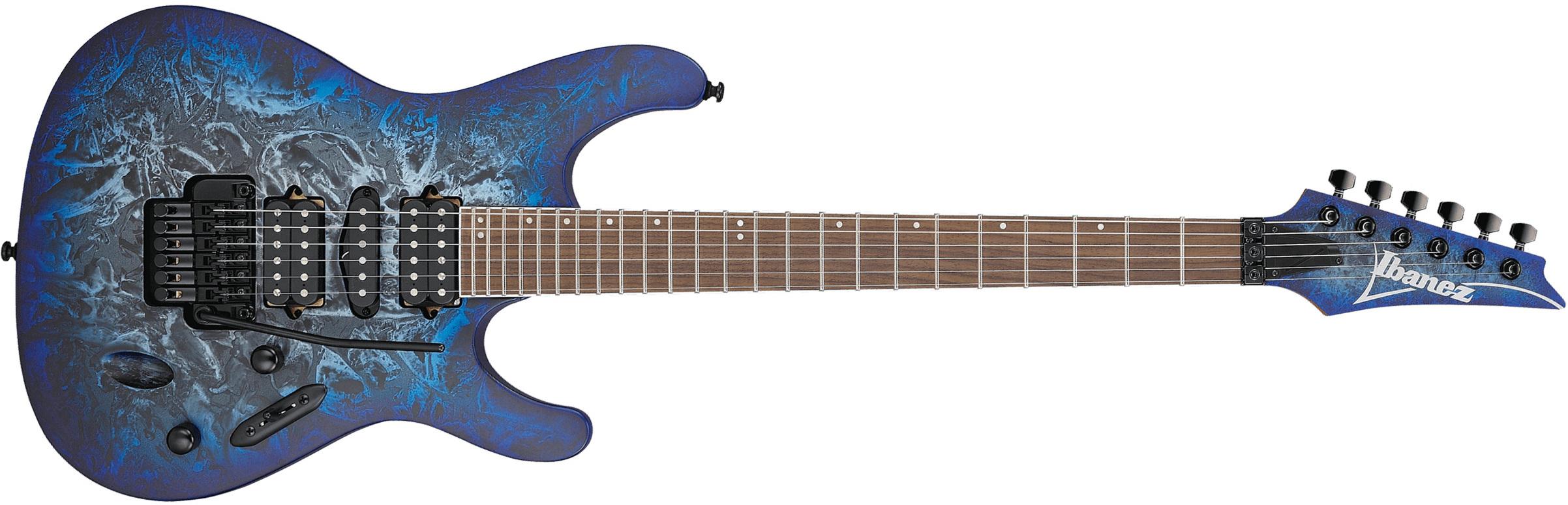 Ibanez S770 Czm Sabre Standard Hsh Dimarzio Fr Rw - Cosmic Blue Frozen Matte - Guitare Électrique Forme Str - Main picture
