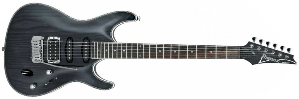 Ibanez Sa360ah Stk Hss Trem Nzp - Stained Black - Guitare Électrique Forme Str - Main picture