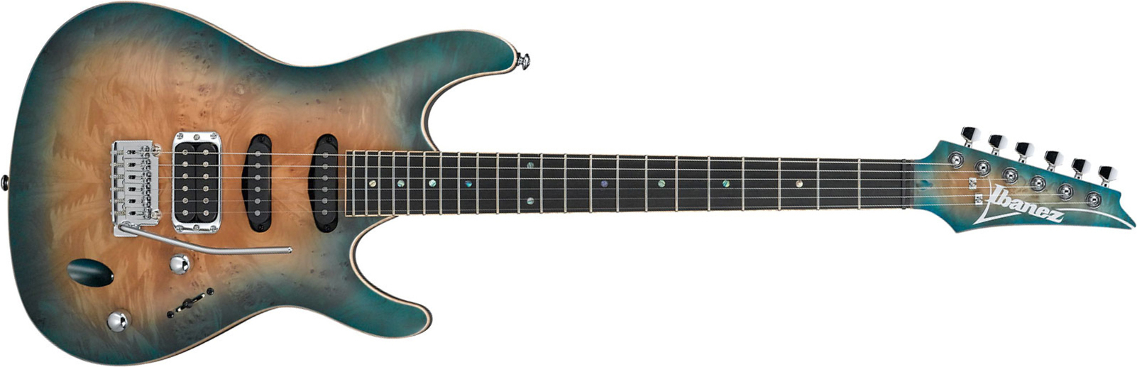 Ibanez Sa460mbw Sub Standard Hss Trem Eb - Sunset Blue Burst - Guitare Électrique Forme Str - Main picture