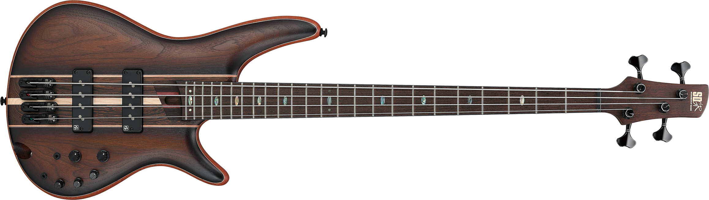 Ibanez Sr1350b Duf Premium Active Pp - Dual Mocha Burst Flat - Basse Électrique Solid Body - Main picture