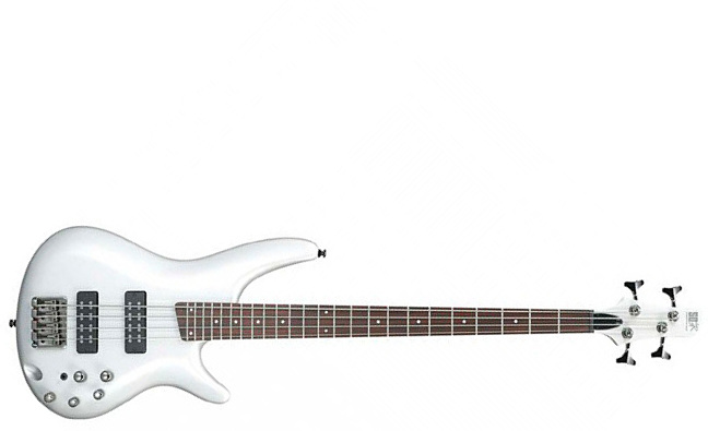 Ibanez Sr300e Pw Standard Active Jat - Pearl White - Basse Électrique Solid Body - Main picture