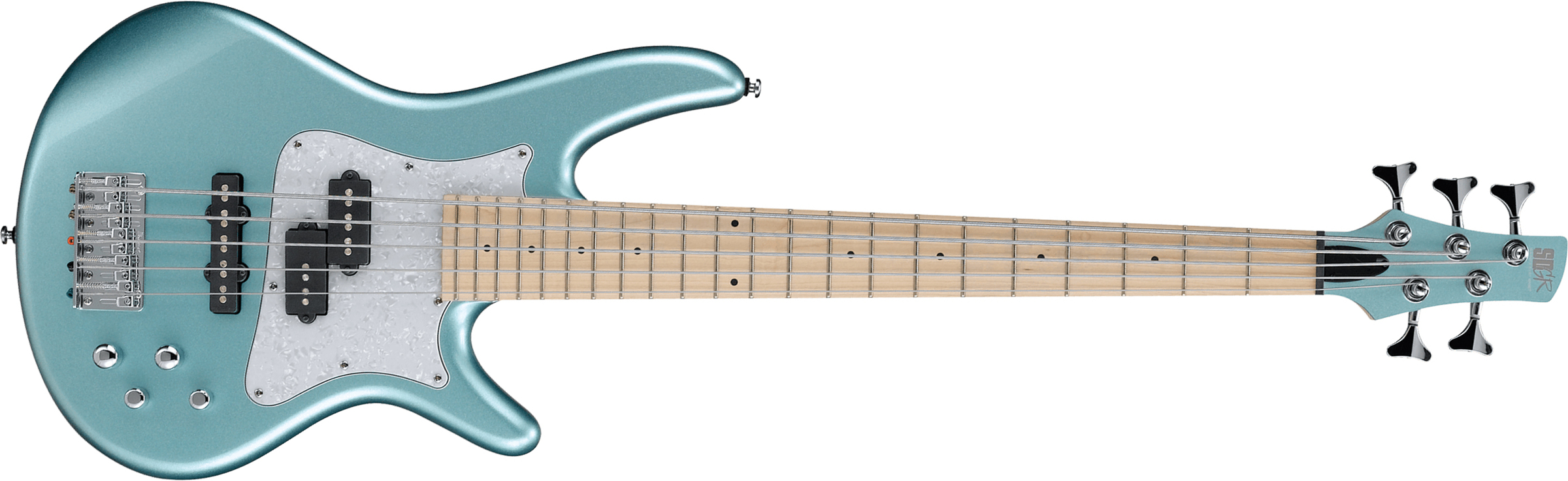 Ibanez Srmd205 Spn Mezzo 5-cordes Active Mn - Sea Foam Pearl Green - Basse Électrique Enfants - Main picture