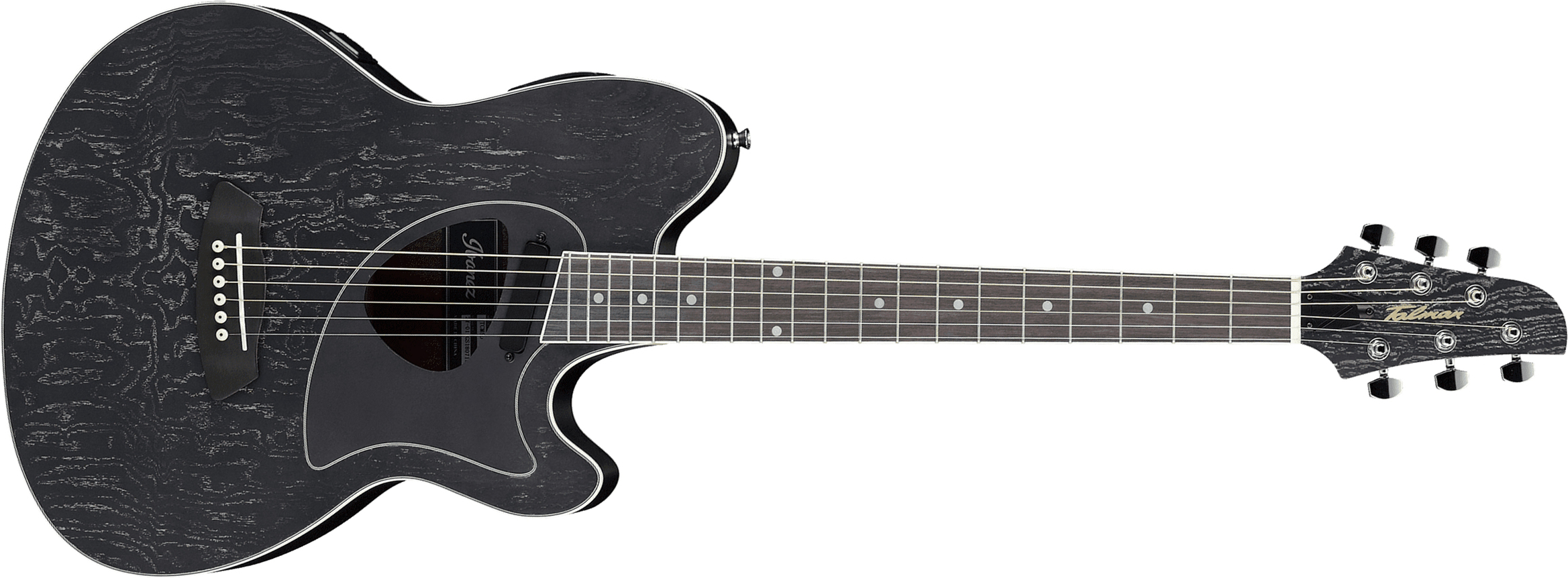 Ibanez Tcm50 Gbo Talman Cw Frene Sapele Pur - Galaxy Black - Guitare Electro Acoustique - Main picture