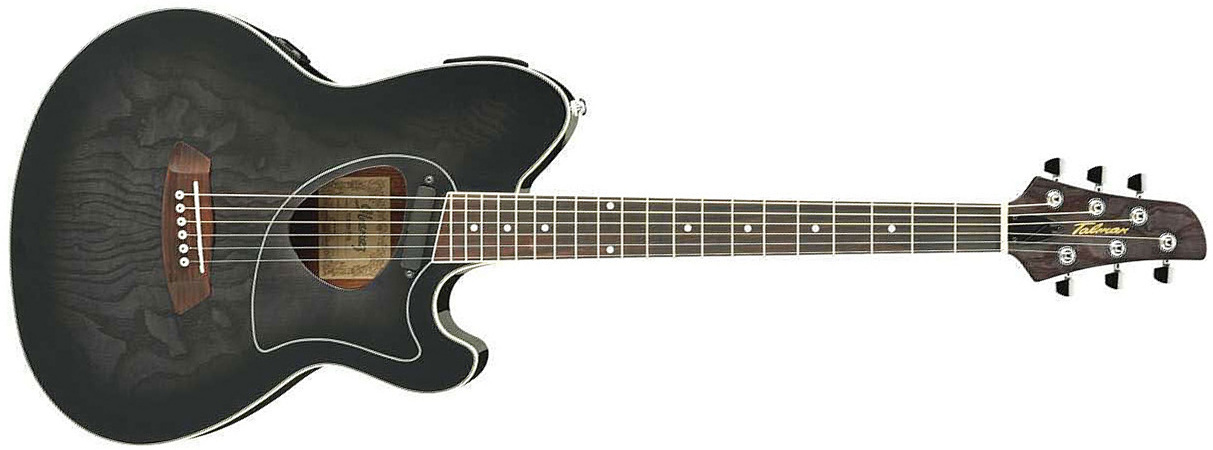 Ibanez Tcm50 Tks Talman Cw Frene Acajou - Transparent Black Sunburst - Guitare Acoustique - Main picture