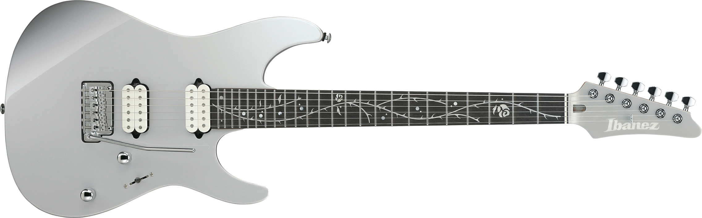 Ibanez Tim Henson Tod10 Premium Signature 2h Fishman Fluence Trem Eb - Silver - Guitare Électrique Forme Str - Main picture