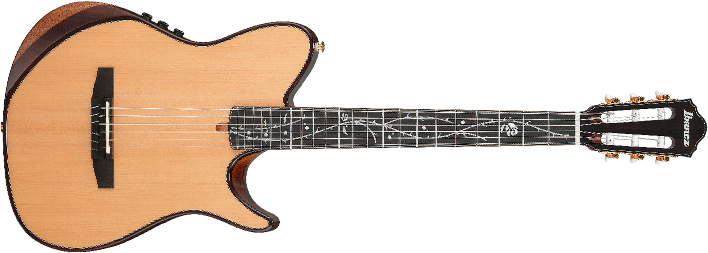 Ibanez Tim Henson Tod100n Nt Jap Signature Epicea Okoume Eb - Natural - Guitare Classique Format 4/4 - Main picture