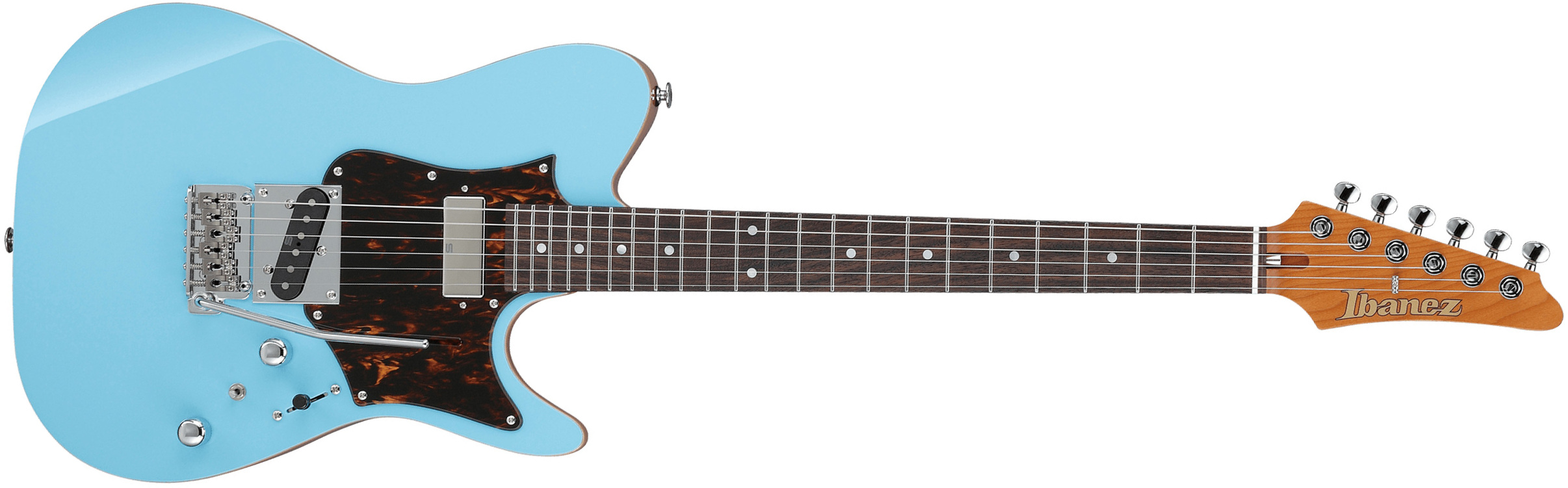 Ibanez Tom Quayle Tqms1 Ctb Jap Signature Smh Trem Rw - Celeste Blue - Guitare Électrique Forme Tel - Main picture