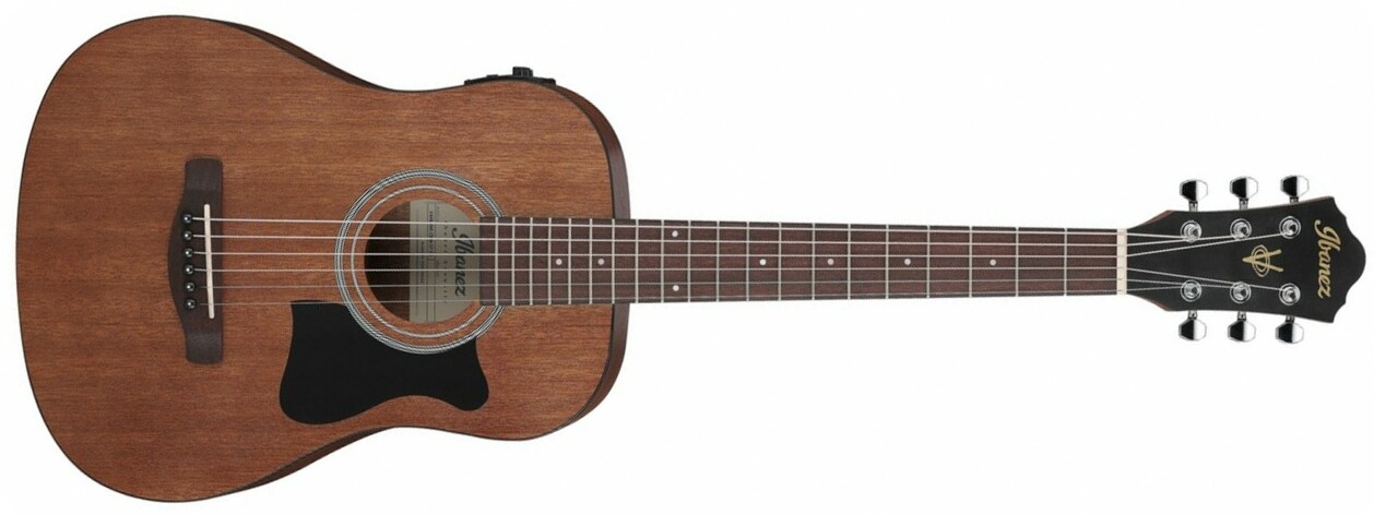 Ibanez V44e Mini Dreadnought Electro Meranti Nan - Open Pore  Natural - Guitare Folk - Main picture