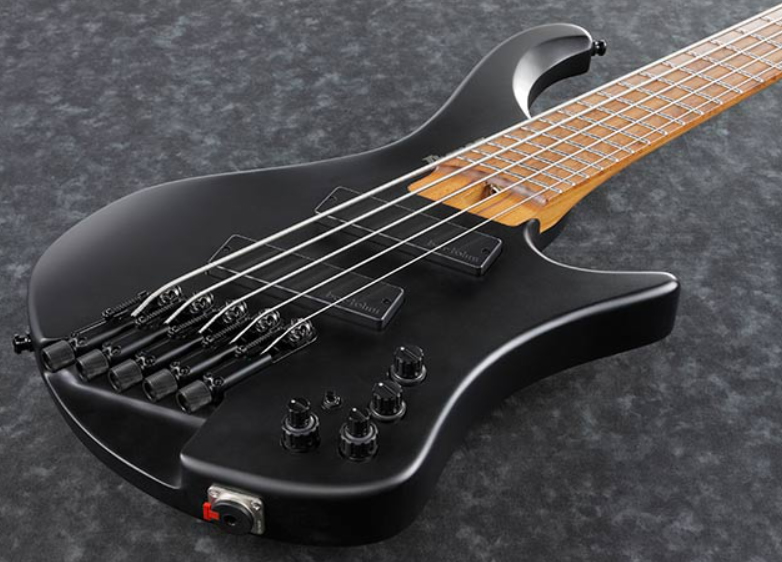 Ibanez Ehb1005ms Bkf Workshop 5c Multiscale Active Bartolini Mn - Black Flat - Basse Électrique Solid Body - Variation 1