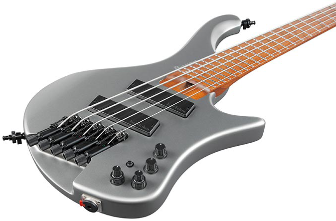 Ibanez Ehb1005sms Mgm Workshop 5c Shsc Multiscale Active Bartolini Mn - Metallic Gray Matte - Basse Électrique Solid Body - Variation 2
